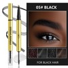2 In 1 Brow Pencil And Eyebrow Gel - 4-Fork-Tip