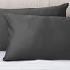 Set of 2 Luxton 100% 1000TC Cotton Pillowcases Standard Size