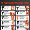 UNSVM Massage Gun Heads,10 PCS Mixture Replaceable Massage Attachments,0.75 Inch