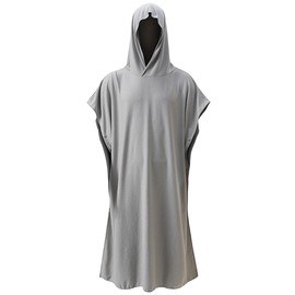 KAKELO Ultra Large, Cool, Cooling Towel, Full Body Type, Poncho-Shaped, 30.7 x 86.6 inches (78 x 220 cm), Cooling Towel, Heat Stroke Prevention (Light Gray)