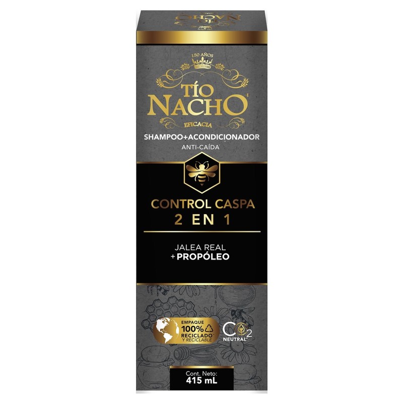 Tío Nacho 2 en 1. Shampoo + Acondicionador Anti Caspa
