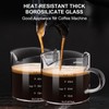 PARACITY Espresso Cup with Handle set of 2, Double Spout