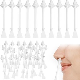 100 Unidades De Palitos De Cera Para La Nariz, Aplicadores De Plástico Para Limpieza Nasal, Para Depilación Indolora De Fosas Nasales, Orejas Y Cejas Palitos De Cera Para La Nariz, Aplicadore