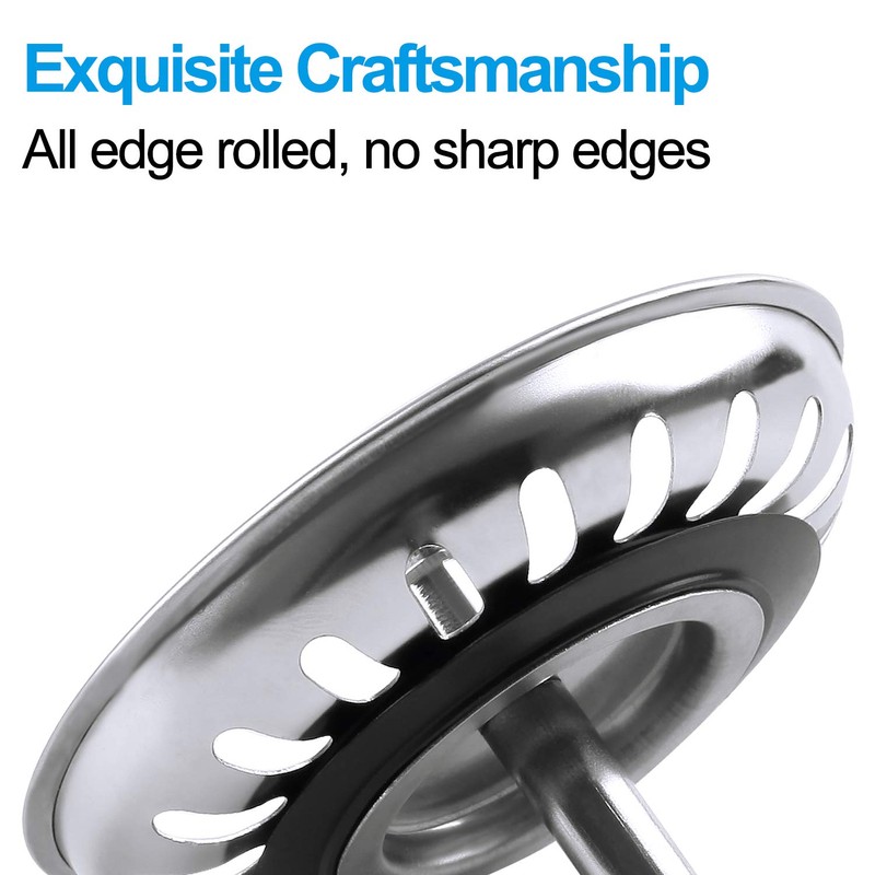 Kitchen Sink Strainer Plug, 2pcs Stainless Sink Strainer Plug, Standard