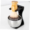 Gatuida 1Set Shaving Brush Stand Grooming Kit with Shaving Bowl