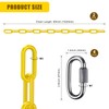 2Pcs 60" Heavy Duty Hanging Chains with Carabiners 1000 LBs