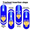 EterMutable 30Packs 6MM OD Tube x M6 Thread Blue Straight