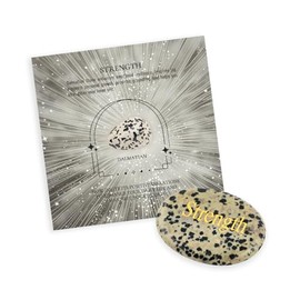 Dalmatian Engraved Inspirational Stones Natural Healing Crystal Strength Stone - Worry Stone for Anxiety and Stress Relief - Palm Stones for Meditation and Soothing Emotions, 1lb, Crystal, dalmatian