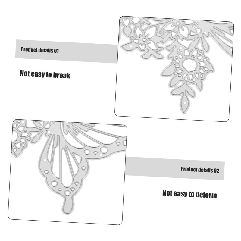 Hohopeti Butterfly Metal Cutting Dies Sturdy Carbon Steel Stencils for