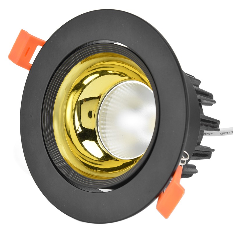 LED Downlight Aluminum Adjustable Angle Dustproof Ceiling Embedded Spotlight for