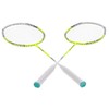 2 Player Badminton Racquets Set Lightweight Carbon Composite Double Rackets