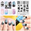 Nail Stamping Plate Fashion Nature Lake Lakeside River Seaside Jungle