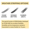 VITAM AMO Weather Stripping Seal Strip for Doors Windows 18