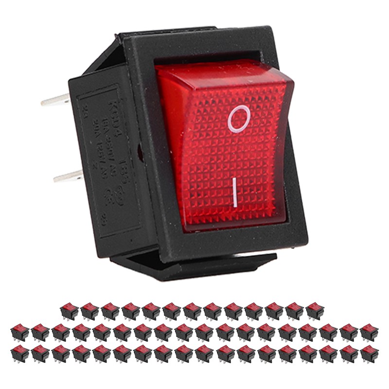 50PCS Snap Power Switch Brass 4 Pin 2 Position Mini