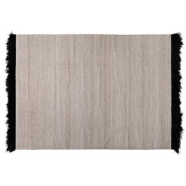 Baxton Studio Dalston Modern and Contemporary Beige and Black Handwoven Wool Blend Area Rug