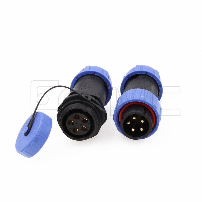 Eonvic HE21 5 Pin Aviation Circular Connector Threaded Plug Male
