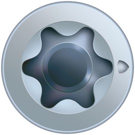 SPAX 441010350403 M Countersunk Head with milling Ribs, T-Star Plus, Partial Thread and Cut tip, 3.5 x 40, galv, Pack of 200, Blank galvanised, 3,5 x 40 mm