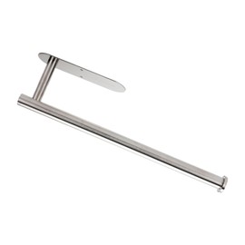 Paper Towel Holder, Self Adhesive Wall Mount Paper Towel Holder, Under Counter for Kitchen, Pantry, Sink, Bathroom (Silver)