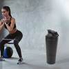 Shaker Bottle Stainless Steel Protein Shaker Scales Portable Shaker Cup