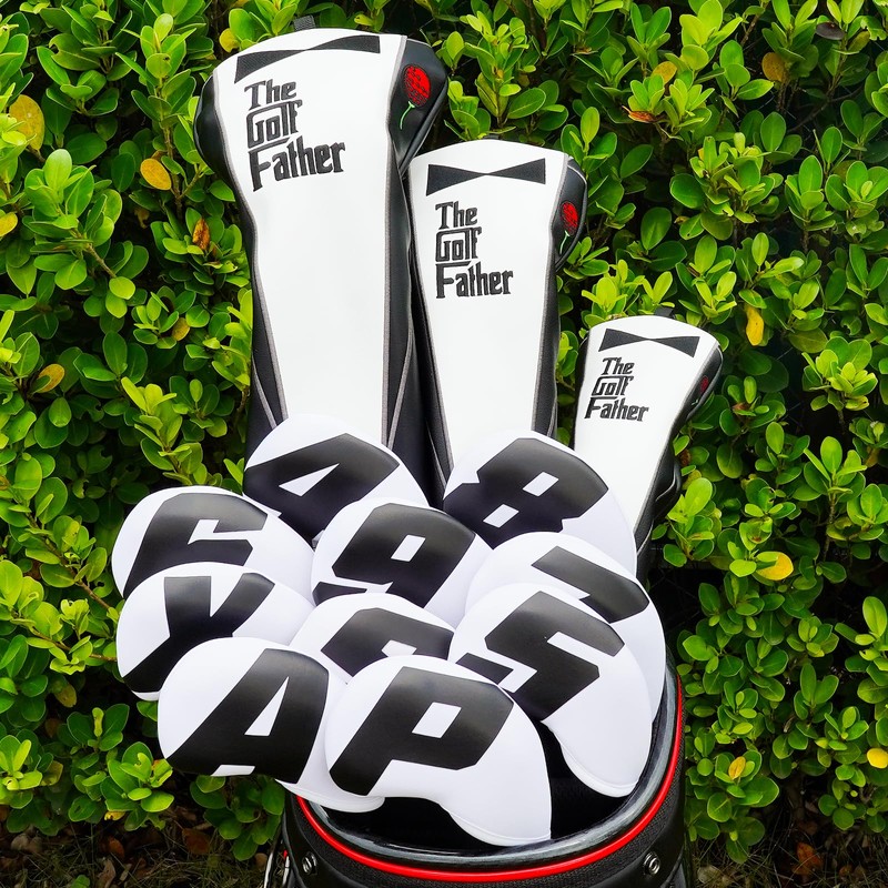 Golf Iron Club Head Covers Men 10Pcs Set for Right-hand