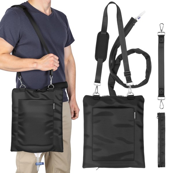 Hoomtree Catheter Bag Holder, Urine Drainage Bag Holder with Drain