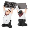 Chef Sculpture Raise Your Hands Welcome Resin France Cook Ornaments