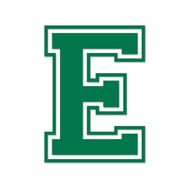 Applicable Pun Varsity Letter E - Vinyl Decal for Outdoor Use on Cars, ATV, Boats, Windows and More - Green 6 Inches Tall