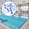 Swimming Pool Safety Float Line with Hooks Blue and White