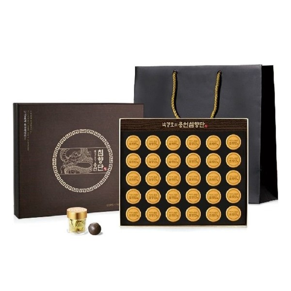Yongcheon Agarwood 2 boxes (60 pills) + 2 shopping bags, single option / 용천 침향단 2박스(60환)+쇼핑백2매, 단일옵션