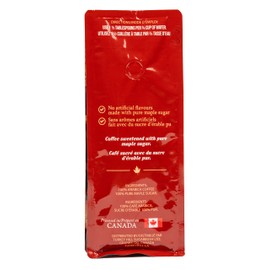 Turkey Hill Sugarbush Pure Canadian Maple Sugar Coffee with Attractive Bag, All-Natural Ingredients 100% Arabica Beans Coffee for Any Occasion, (175g/ 6.2oz)