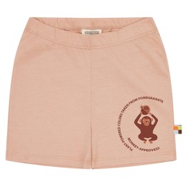 loud + proud Unisex Children's Dyed with Plant Colours, GOTS Certified Shorts, pomegranate
