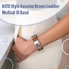 Divoti Top Grain Leather NATO Medical ID Band Bracelets for