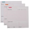 TEHAUX Chart Reward Chart Weekly Planner Daily Responsibility Board 3pcs