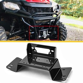 WeiSen Front Bumper Winch Mount Plate Kit Compatible with Honda Pioneer 700 and 700-4 2014-2025