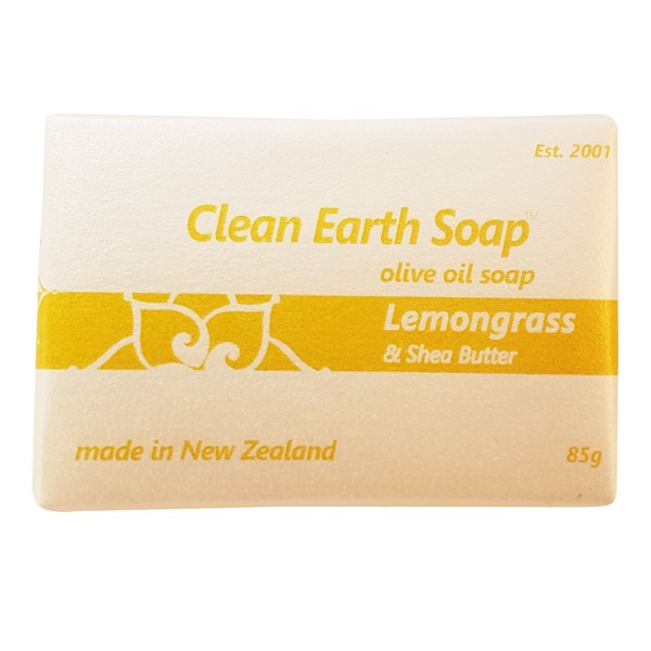 Clean Earth Soap Lemongrass & Shea Butter Soap - 85gm