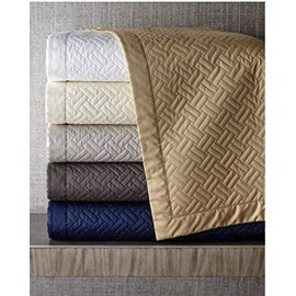 Greenwich Full/Queen Quilted Coverlet Polished Bronze