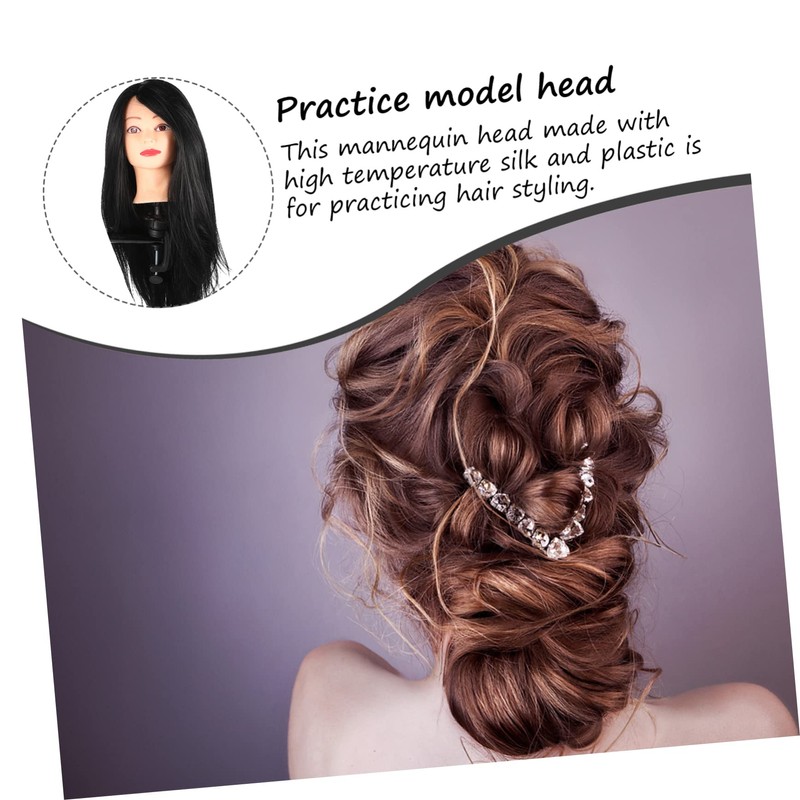 IWOWHERO Hair Styling Training Head Mannequin Head for Cosmetology Practice