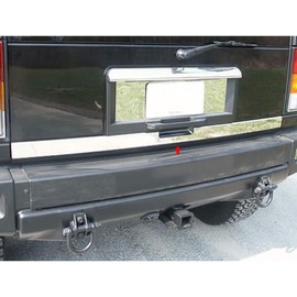 Upgrade Your Auto 1pc. Luxury FX Chrome Rear Tailgate Trim for Hummer H2 2003-2009