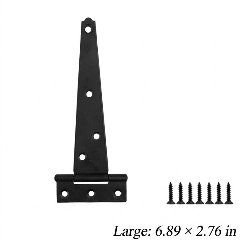 T-Shaped Strap Hinges for Doors & Gates – Galvanized Metal