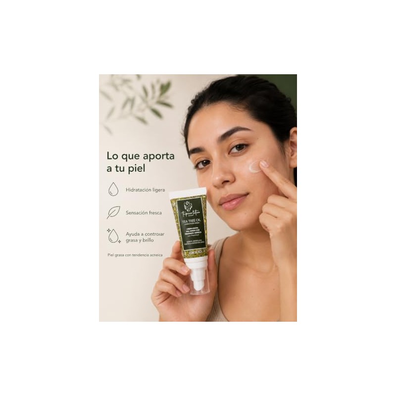 Crema Gel Facial Tea Tree | Control de Grasa |