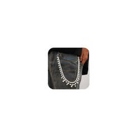 Wallet Chain for Women Pearl Jean Chain Belt Chain for Men Trendy 2025