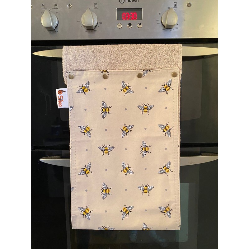 SiXsigma Sports Bees Roller Hand Towel Kitchen 100% Cotton Hard