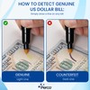 Perco Counterfeit Money Detector Pen (2 Pack) - Easy to