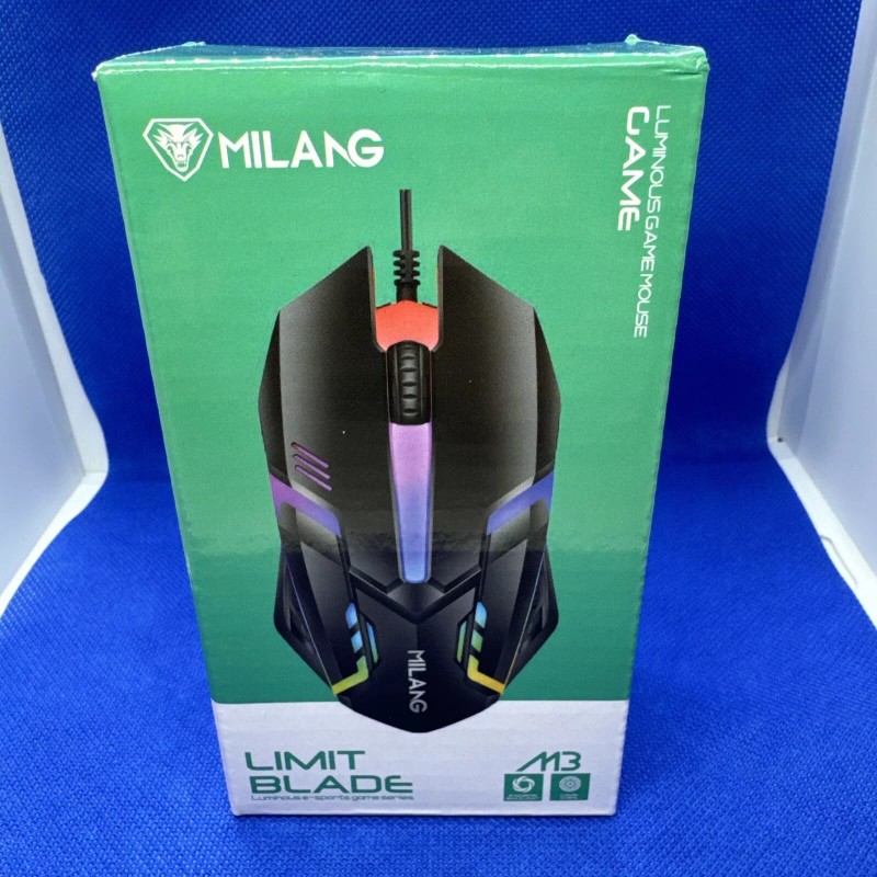 Milang Gaming Mouse Black Chorded Milang M3 Works