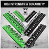 Magnetic Socket Organizer Holder Tool: 8PCS Set includes 2PCS 1/4",
