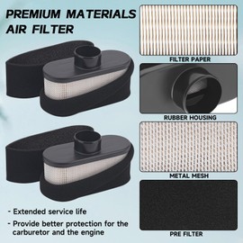 WDKTBM 6 Pack 11013-0752 Air Filter Compatible with Kawasaki FR691V FR651V FR730V FS481V FS541V FS600V FS651V FS691V FS730V 4-Cycle Engine Cleaner Lawn Mower, Replace 11013-7046 11013-7047