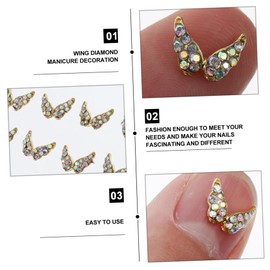 Ipetboom 20pcs Rhinestones Nail Gems and Charms Set Manicure Charm Elegant Nail Art Decor