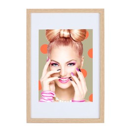 IDEAL TREND Picture Frame Lifestyle Plexi Photo Frame Collage Wall Decoration Poster S111: Colour: Oak Format: 30 x 45 cm