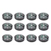 DEWIN Pocket Compass, Pack of 12, 20 mm Mini Pocket