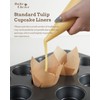 Bake Choice Nordic 75GSM Paper 200pcs Natural Tulip Cupcake Liners